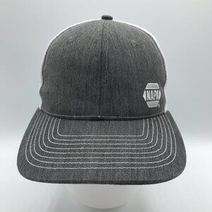 NAPA Auto Parts Men's Gray White Snapback Trucker Cap Hat New
